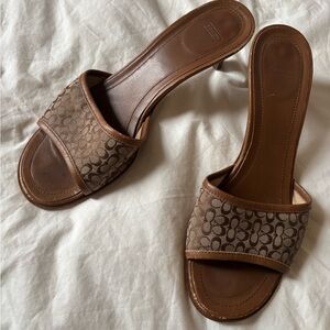 Coach Designer Women's Kitten Heel Sandal